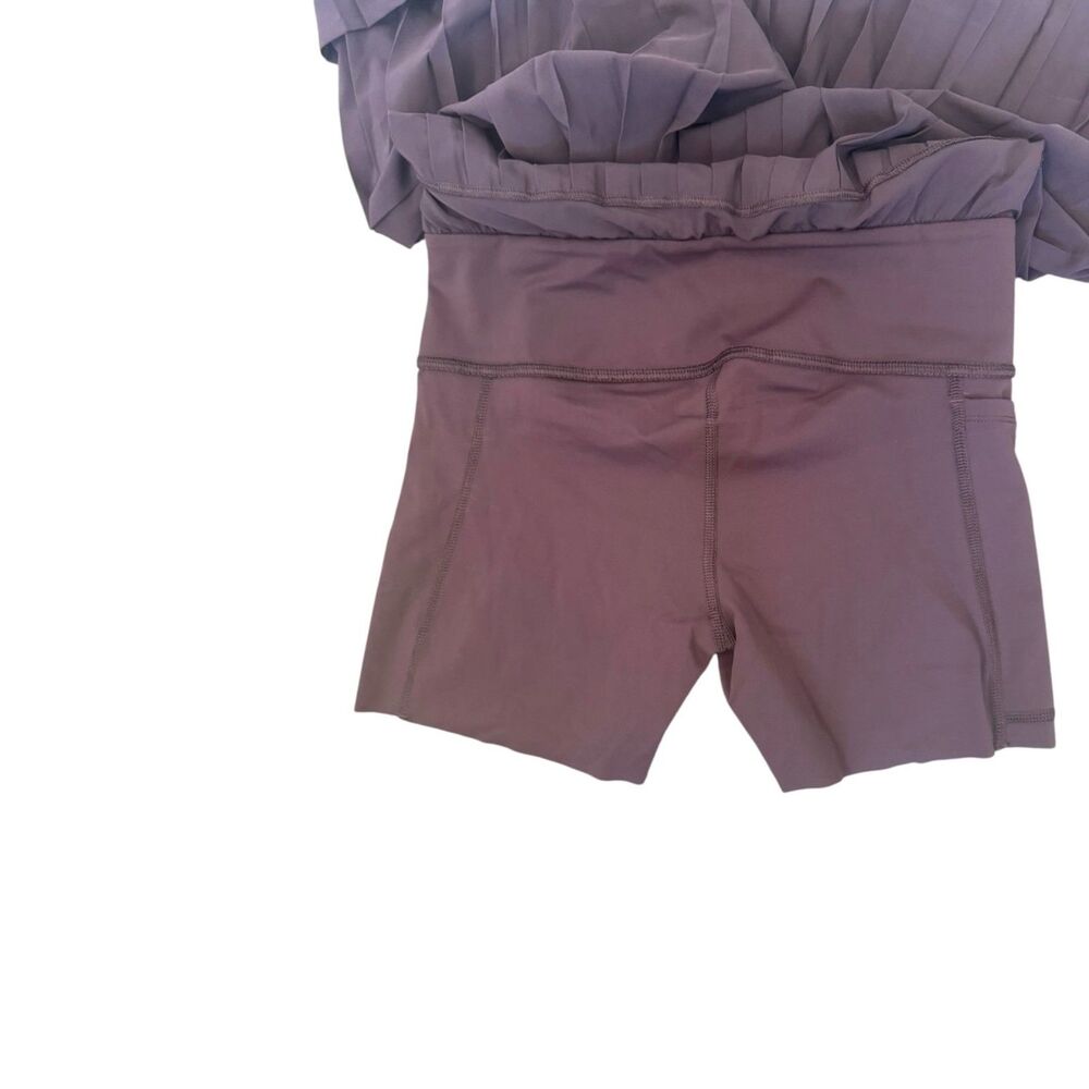 NWT Spanx The Get Moving Pleated Active Skort Dark Fig Purple Women’s Size Small - Picture 7 of 8